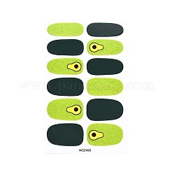 Наклейки для дизайна ногтей с авокадо MRMJ-T109-WSZ-M2