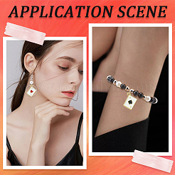 40шт 4 цвета подвески из цинкового сплава с эмалью&nbsp;ENAM-SC0009-97