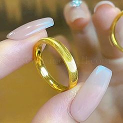 304ステンレススチール、キャットアイリング  ゴールドカラー  usサイズ8（18.1mm）&nbsp;FS-WGCB401-08