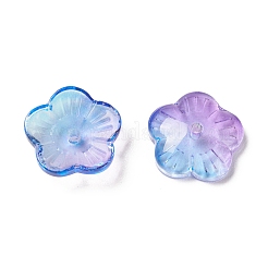 Spruzzare perle di vetro trasparente dipinte&nbsp;GLAA-D006-08