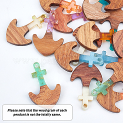 Наборы для изготовления деревянных висячих серег своими руками&nbsp;DIY-OC0006-43