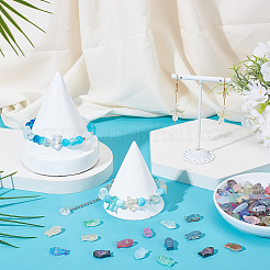 150шт 15 цвета прозрачные окрашенные распылением стеклянные бусины&nbsp;GLAA-AR0001-85