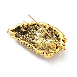 Spilla in lega di strass a forma di riccio&nbsp;JEWB-K039-02AG