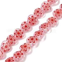 Ручной работы millefiori стеклянные бусины нитки LAMP-G166-15K