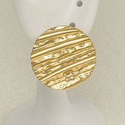 Стильные овальные серьги-гвоздики из нержавеющей стали 304 BM7632-2