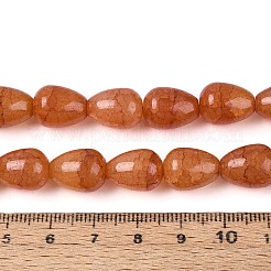 Выпечки нарисованные потрескивание стеклянные бусины пряди&nbsp;DGLA-N019-03A-05