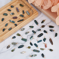 50 шт. подвески из натурального индийского агата&nbsp;G-DC0001-43