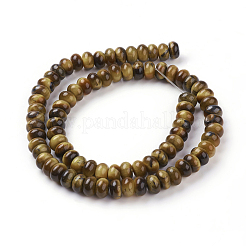 Природных тигровый глаз бисер нитей G-G731-03-8mm
