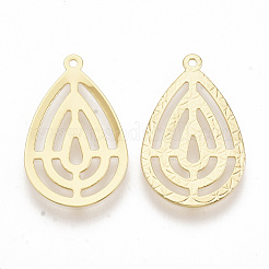 Латунные филигранные подвески X-KK-G378-09G