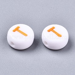 Undurchsichtige weiße Acrylperlen&nbsp;MACR-N012-01T