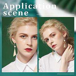 50 шт. латунные серьги с защелкой KK-BBC0005-72G