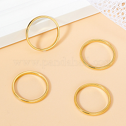 10 шт. полированное простое куполообразное кольцо для девушки женщины&nbsp;RJEW-LP0001-11