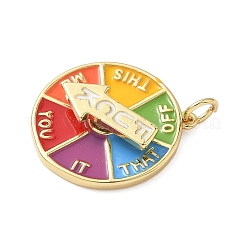 Вращающиеся подвески из латуни и эмали KK-C110-05G