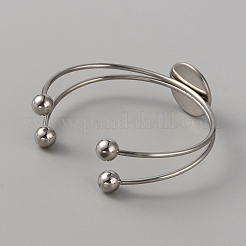 Изготовление браслета-манжеты из двойной проволоки из нержавеющей стали 304 STAS-WH0017-025