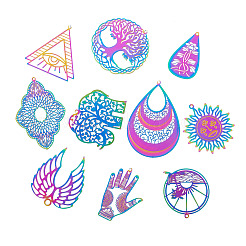 40 шт. 10 подвески из нержавеющей стали 201 и 304&nbsp;STAS-BY0001-16