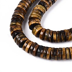 Природных тигровый глаз бисер нитей G-T142-6mm-06