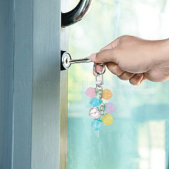 Персиковый акриловый кулон брелок KEYC-DR0001-07