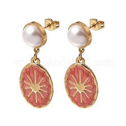 Boucles d'oreilles en laiton pour femmes&nbsp;KK-CBA9D38-04G-01