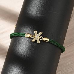 Justierbare Nylonschnurarmbänder&nbsp;X-BJEW-C096-01G-24