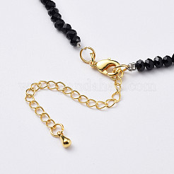 Collane pendenti con perle di vetro&nbsp;NJEW-JN02562