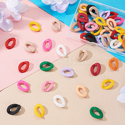 50 Stück gummierte Acryl-Verbindungsringe&nbsp;MACR-TA0002-71