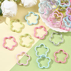 40шт УФ-покрытие акриловые бусины рамка MACR-SP0001-91