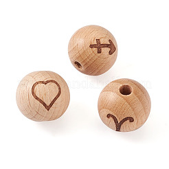 Бисер натуральный неокрашенный бук&nbsp;WOOD-BT0001-04