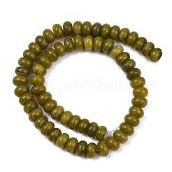 Gefärbt natürlichen weißen Jade Perlen Stränge&nbsp;G-G107-A46-01