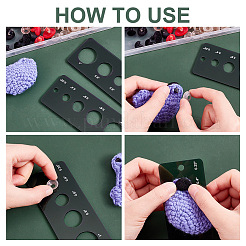 Акриловый безопасный инструмент для вставки глаз для изготовления игрушек TOOL-WH0051-73A