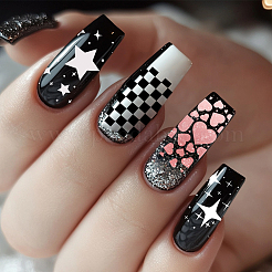 DIY-Nagelkunst-Vorlagen aus Edelstahl&nbsp;MRMJ-WH0098-041