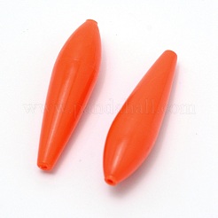 腹筋釣りリグフロート  釣りアクセサリー  淡水塩水釣り用  レッドオレンジ  55x14.5mm  穴：1.5mm&nbsp;FIND-WH0066-56A-04