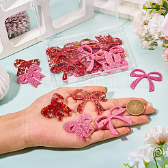 24 шт. 4-х цветные акриловые подвески для бокалов для вина&nbsp;AJEW-TA0002-87