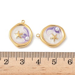 Подвески из нержавеющей стали 304 с эмалью STAS-U057-11G-E