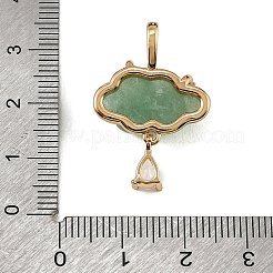 Pendentifs sculptés en aventurine verte naturelle&nbsp;GG-CBA5963-03D