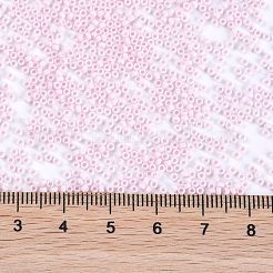 MIYUKIラウンドロカイユビーズ  日本製シードビーズ  （rr3326)不透明な霧のかかったバラ  15/0  1.5mm  穴：0.7mm  約5555PCS /ボトル  10 G /ボトル&nbsp;SEED-JP0010-RR3326