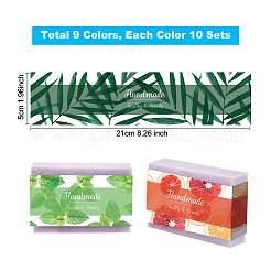 90 Stück Seifenpapieranhänger in 9 Farben&nbsp;DIY-PH0008-13C