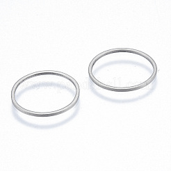 変色しない201ステンレススチール製リンクリング  丸いリング  ステンレス鋼色  16x1mm  内径：14.5mm&nbsp;STAS-N090-T14-1