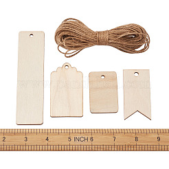 Незаконченные деревянные большие подвески WOOD-TA0002-27