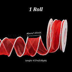 5 ярд шифоновой складчатой ленты&nbsp;OCOR-WH0070-208A