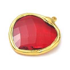 Messing Glas-Anhänger&nbsp;GL-CBA4231-01E-G