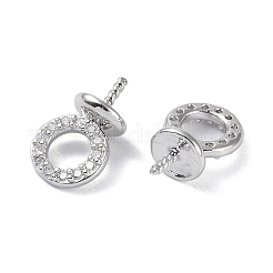 Латунь с дужками из кубического циркония&nbsp;KK-B087-13B-P