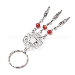 Брелок из сплава с натуральным агатом KEYC-JKC00858