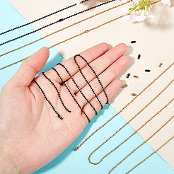 Наборы для самостоятельного изготовления ожерелья из шариковой цепи из нержавеющей стали 304 DIY-UN0001-52