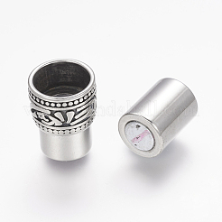 Fermoirs magnétiques en acier inoxydable 304 avec emembouts collées&nbsp;X-STAS-K122-15