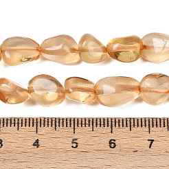 Природный цитрин бисер нитей G-C257-01