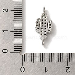 Стойка покрытие латунь микропаве зеленый кубический цирконий кактус соединительные звенья KK-U027-01P