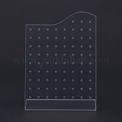 アクリルイヤリングディスプレイフレーム  L字型  透明  4.65x10x13.2cm&nbsp;EDIS-F005-10B