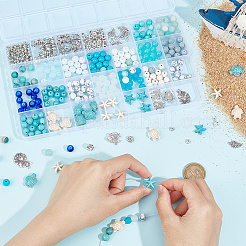 Набор для самостоятельного изготовления украшений на тему океана&nbsp;DGLA-PH0001-15