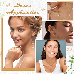 60шт. 2-х цветные подвески со стразами FIND-ME0001-64