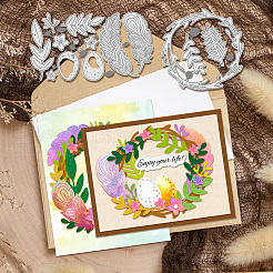 Углеродистая сталь разрезает трафареты DIY-WH0309-1446